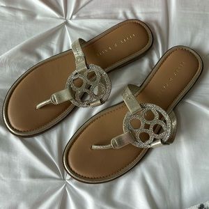 Kelly & Katie sandals with sparkle straps